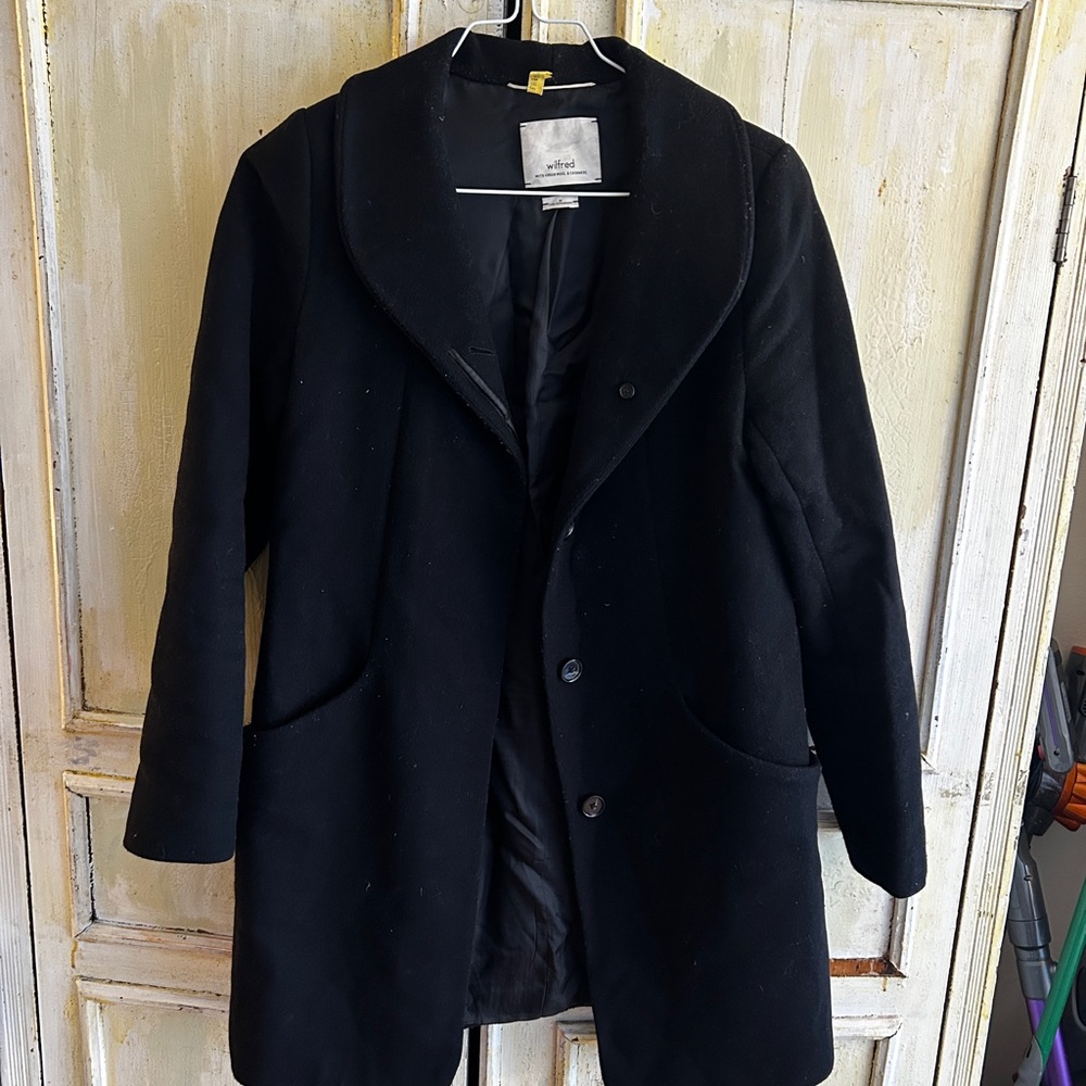 Wilfred Black Cocoon Coat (original)